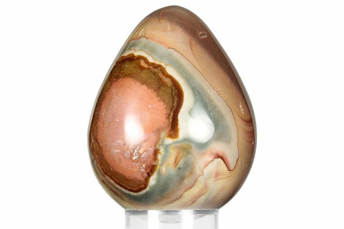 Polished Polychrome Jasper Egg - Madagascar #359058